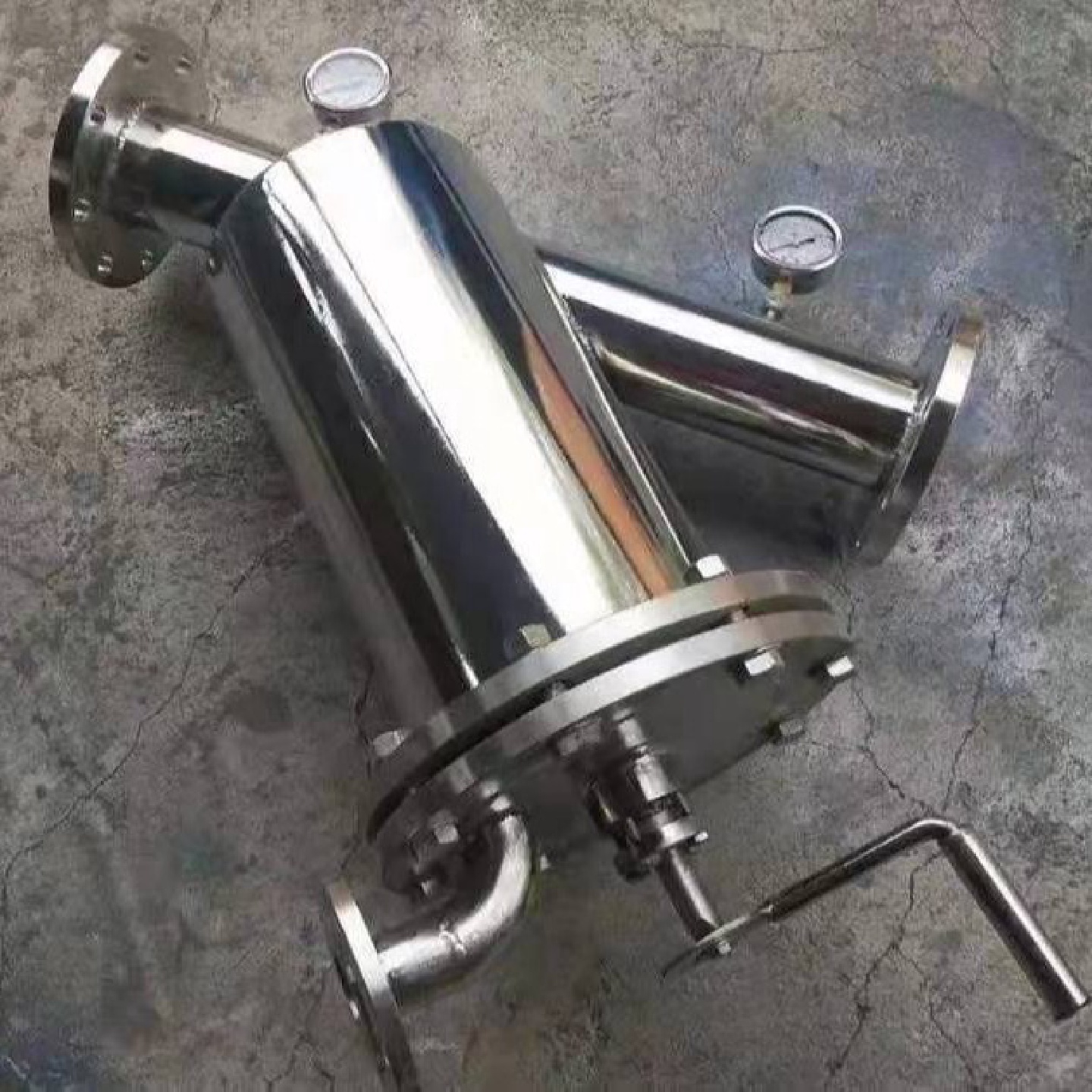过滤器自动清洁手摇刷式过滤器Y型刮刀式过滤器不锈钢 - 图2
