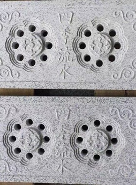 天然花岗岩水篦子市政道路下水道专用石材大理石下水沟石材盖板