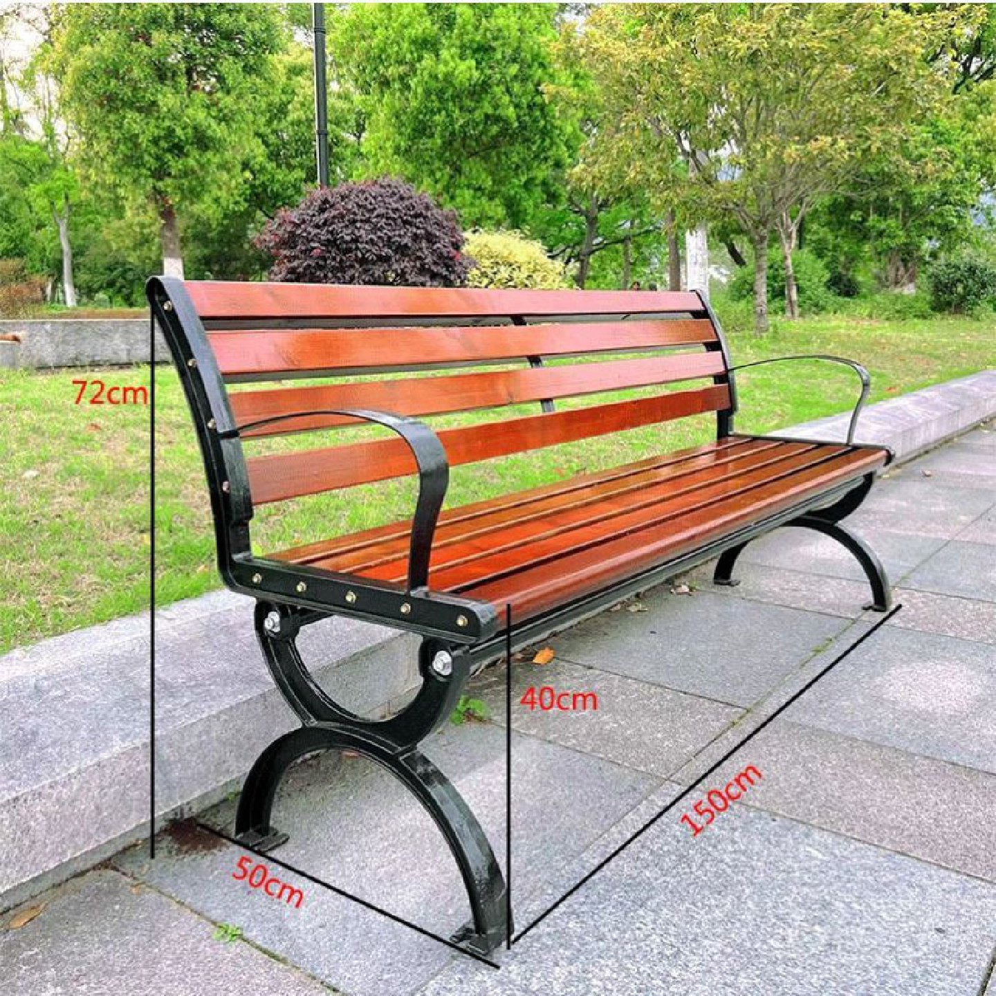 户外公园椅不锈钢室外长条凳子防腐塑木小区庭院休闲座椅广场铁艺,淘宝优惠券,粉丝福利购,淘宝优惠卷