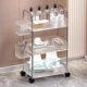 Trolley storage rack Living room multi-layer storage rack Beauty salon Tool cart movable snack cosmetic storage rack