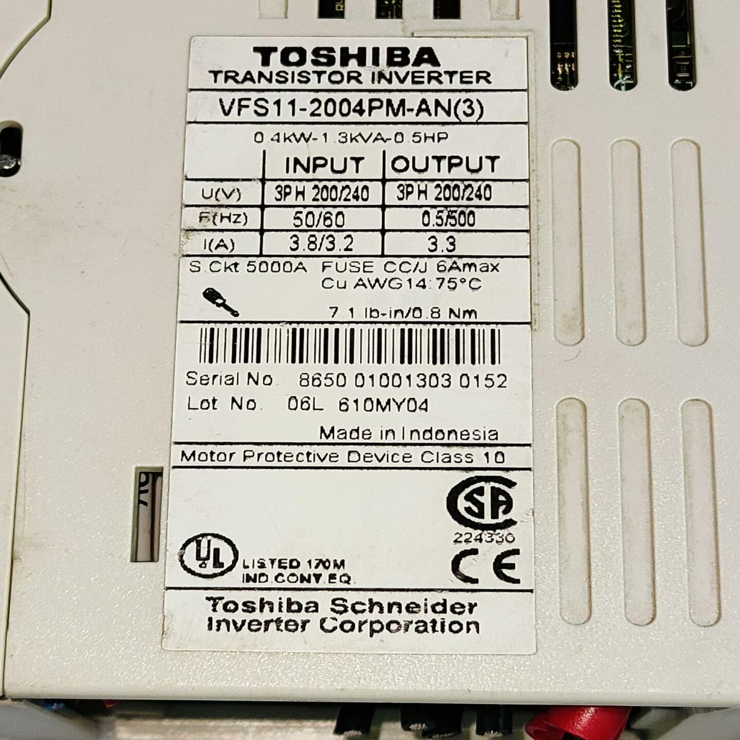 议价议价东芝VF-S11变频器 VFS11-2004PM-AN3议价 - 图2