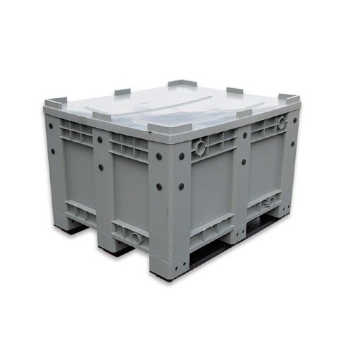 封闭塑料卡板箱箱式托盘周转箱养鱼箱储物工具箱运输箱网格托盘箱 - 图1