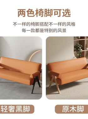 北欧单人沙发椅懒人休闲实木双人三人小户型组合客厅咖啡厅小沙发