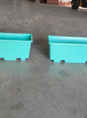 户外PP塑料高架天桥悬挂长方形花盆公路隔离带绿化景观花槽厂家