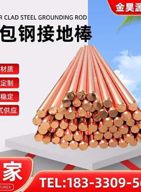 铜包钢接地棒防雷镀铜接地棒家用地线接地装置镀铜圆尖头接地针