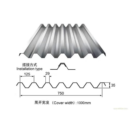 集装箱侧板波浪钢板板材活动房墙板前端冷板车厢不锈钢门板瓦楞板 - 图2
