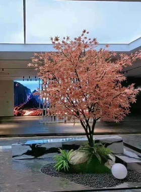 厂家直销各种尺寸真树杆榕树枫树橱窗造景树家居展厅软装装饰树