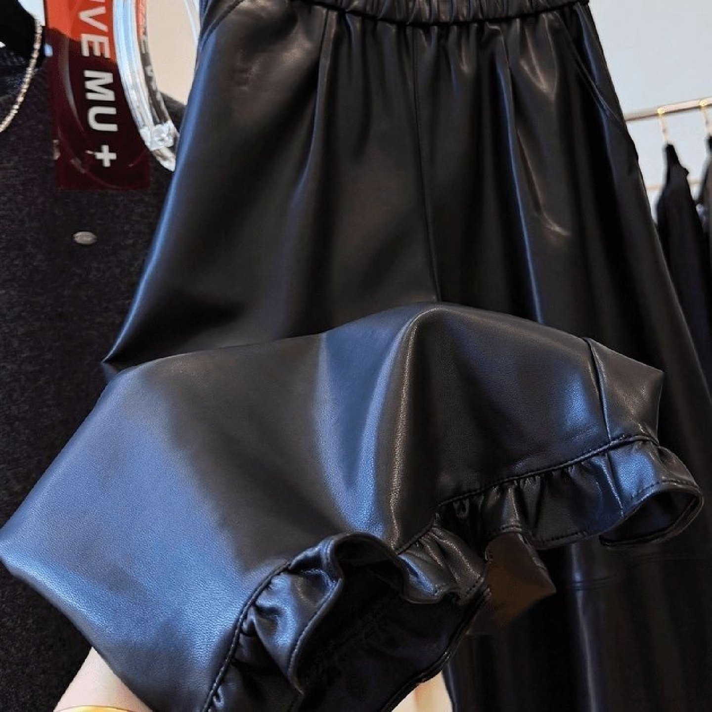 女童秋冬裤子2025新款女孩子冬天加绒加厚pu皮裤儿童时尚洋气长裤,淘宝优惠券,粉丝福利购,淘宝优惠卷