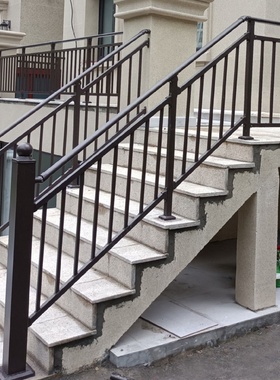 农村铁艺楼梯焊接护栏建筑楼层室外锌钢扶手栏杆组装式安全家用