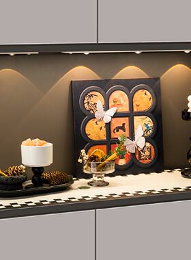 中古风小众入户玄关置物架收纳布置摆件家居好物客厅桌面装饰用品