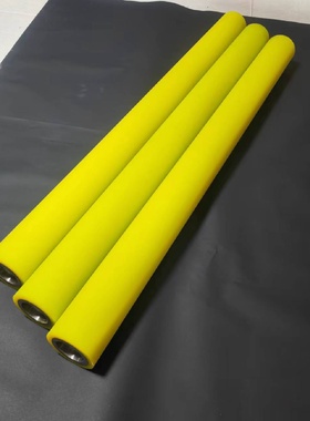 源头厂家佛山广州中山黄色聚氨酯PU橡胶硅胶哦辊筒生产包胶加工