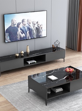 新款电视柜现代简约茶几组合客厅卧室小户型家用轻奢简易墙柜地柜