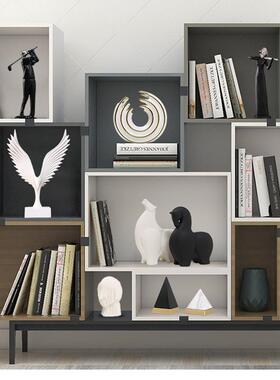 简约现代轻奢饰品抽象艺术办公室客厅电视柜酒柜书柜家居软装饰