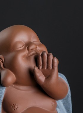 久造陶瓷招财弥勒佛摆件客厅新中式笑佛摆设乔迁新居禅意家居装饰