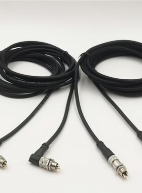 M8连接器防水航空插头3芯4芯5芯6芯公母头传感器接近开关注塑带线