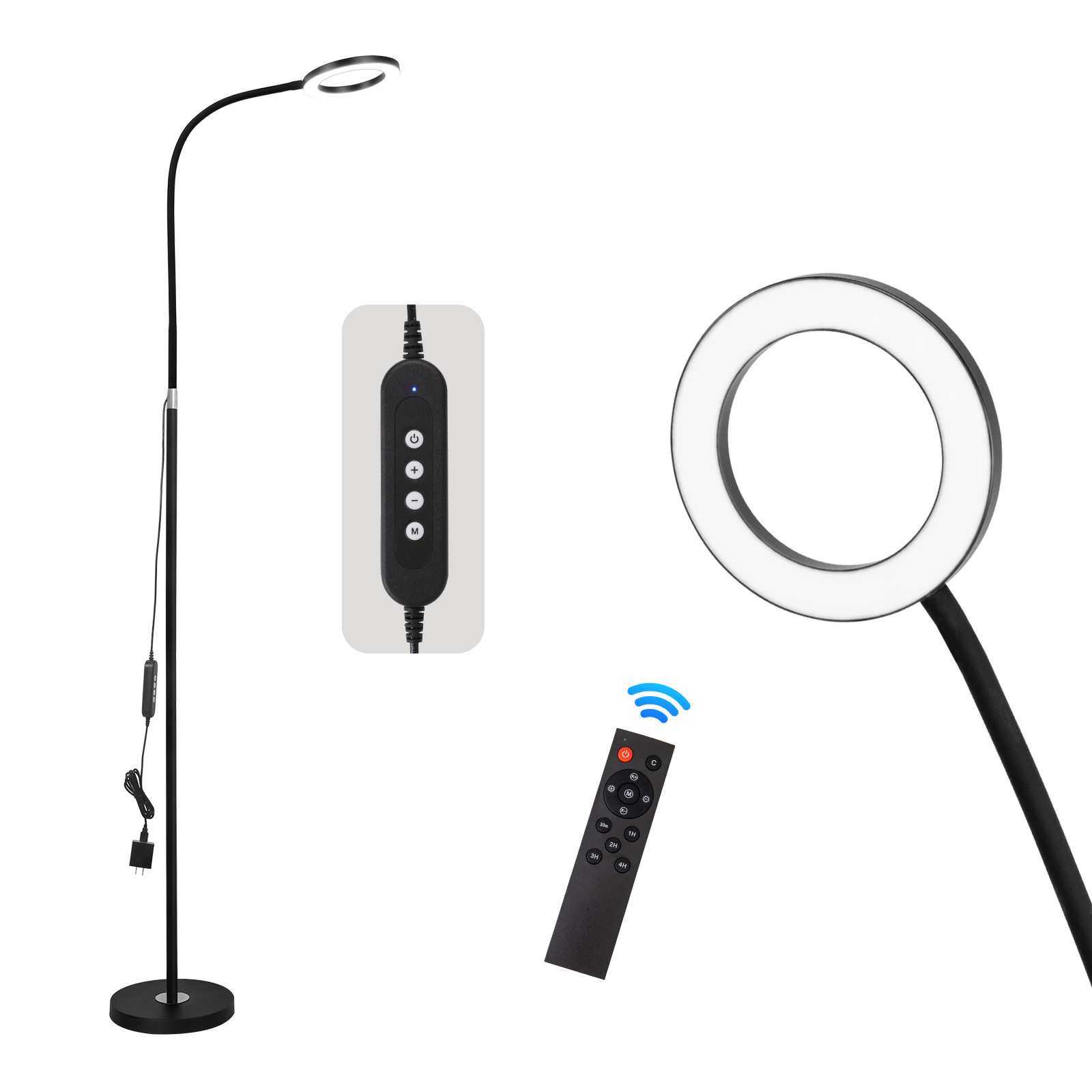 好眼光LED客厅沙发遥控落地灯圆盘底座卧室调光调色床头落地灯,淘宝优惠券,粉丝福利购,淘宝优惠卷