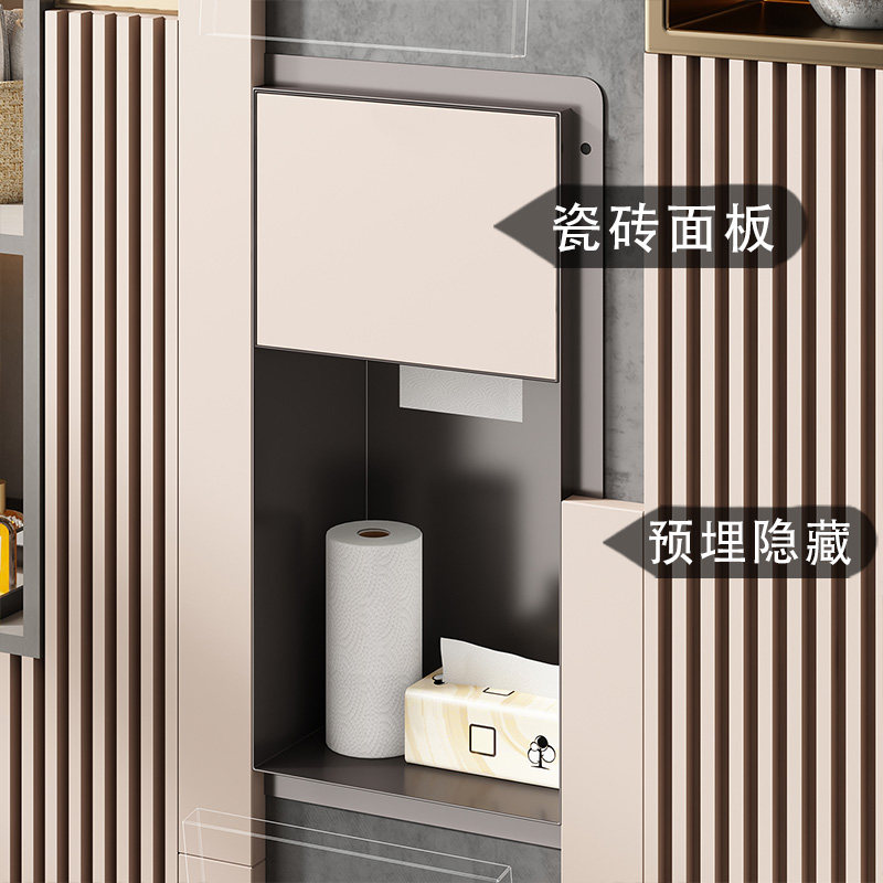 咏饰304不锈钢卫生间隐藏式垃圾桶瓷砖嵌入暗装纸巾盒马桶壁龛,淘宝优惠券,粉丝福利购,淘宝优惠卷