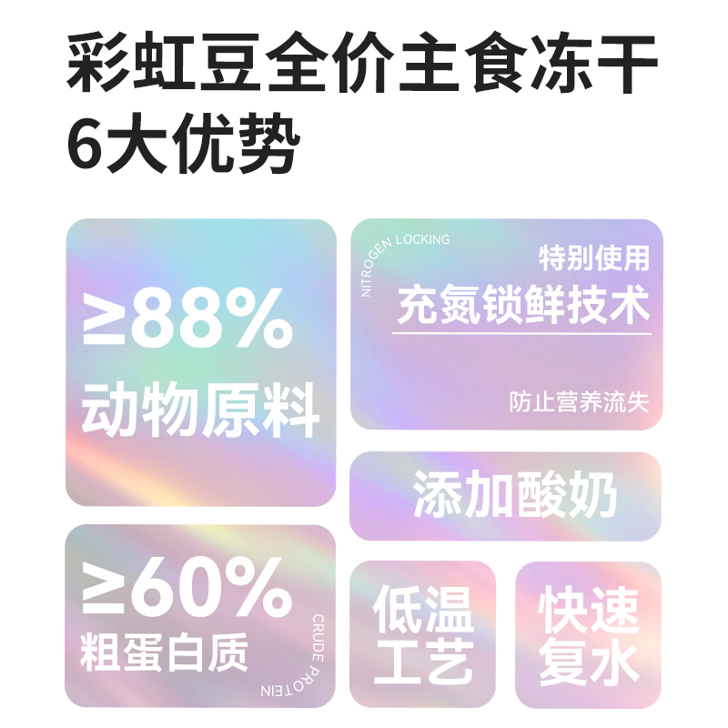 Kato Ai 彩虹豆系列猫用全价主食冻干150g - 图2