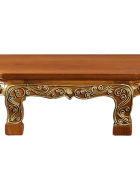 异丽泰式实木佛像坐台泰国木质工艺品摆件家用观音供架供奉台底座