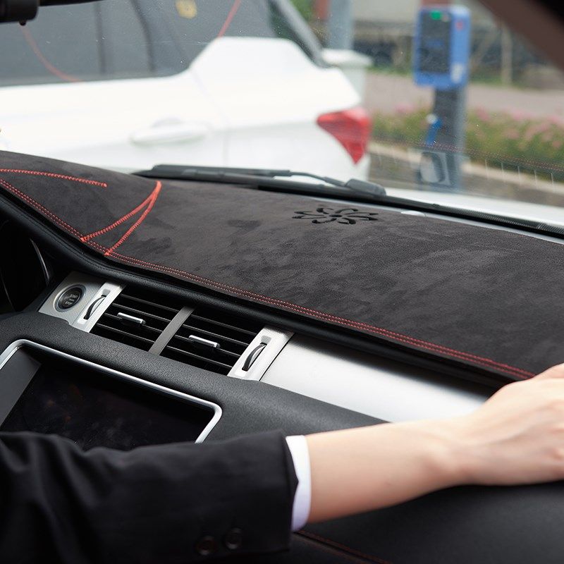 麂皮绒避光垫适用尼桑逍客天籁骐达奇骏骊威改装汽车仪表台遮阳挡 - 图3