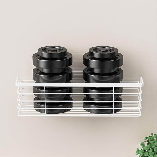 Japanese-style white high-end bathroom rack thickened stainless steel hole-free wall-mounted sink mirror storage rack