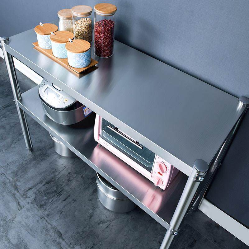 不锈钢厨房置物架落地3多2层微波炉收纳储物货架家用整理放锅架子,淘宝优惠券,粉丝福利购,淘宝优惠卷