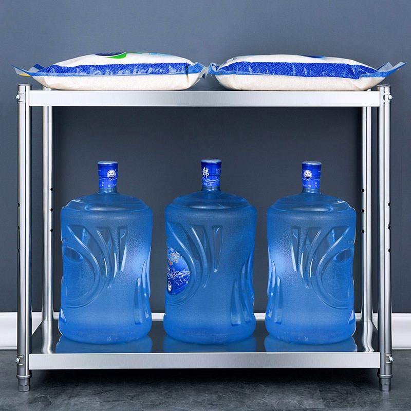 不锈钢厨房置物架落地3多2层微波炉收纳储物货架家用整理放锅架子,淘宝优惠券,粉丝福利购,淘宝优惠卷