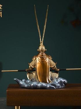 全铜车载汽车齐天大圣黑神话孙悟空斗战胜佛摆件手办男生日礼品