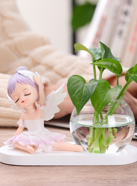 网红芭蕾贝拉女孩幸福感治愈小物件办公室桌面工位摆件家居装饰品