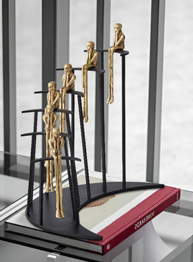 轻奢北欧装饰礼物家居软装客厅摆件办公室书房桌面创意黄铜饰品