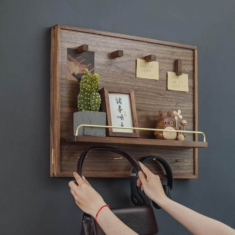 实木开合电表箱遮挡胡桃木玄关收纳配电箱带挂钩推拉电闸箱装饰画,淘宝优惠券,粉丝福利购,淘宝优惠卷