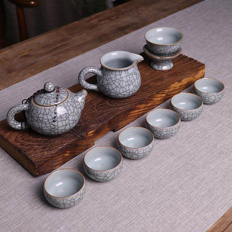 龙泉唐宫青瓷中式陶瓷功夫茶具整套茶杯西施壶茶具送礼礼盒套组,淘宝优惠券,粉丝福利购,淘宝优惠卷