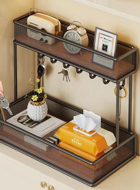 入户玄关置物架钥匙收纳层架鞋柜上桌面装饰摆饰展示架家用门厅挂