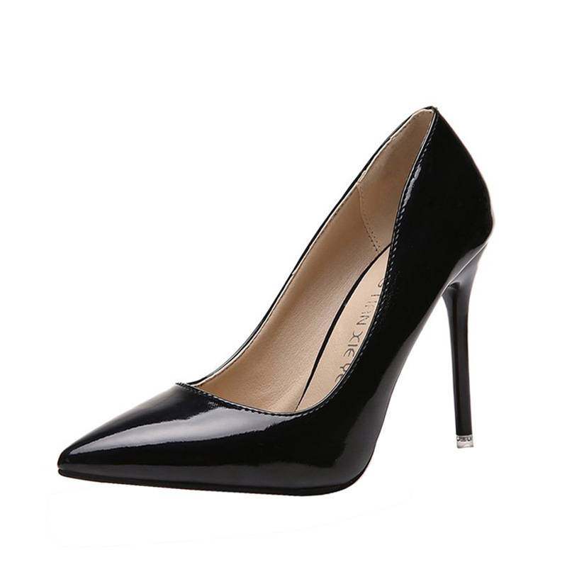 外穿高跟鞋床上炮鞋女细跟2024新款秋季黑色红底性感尖头单鞋,淘宝优惠券,粉丝福利购,淘宝优惠卷