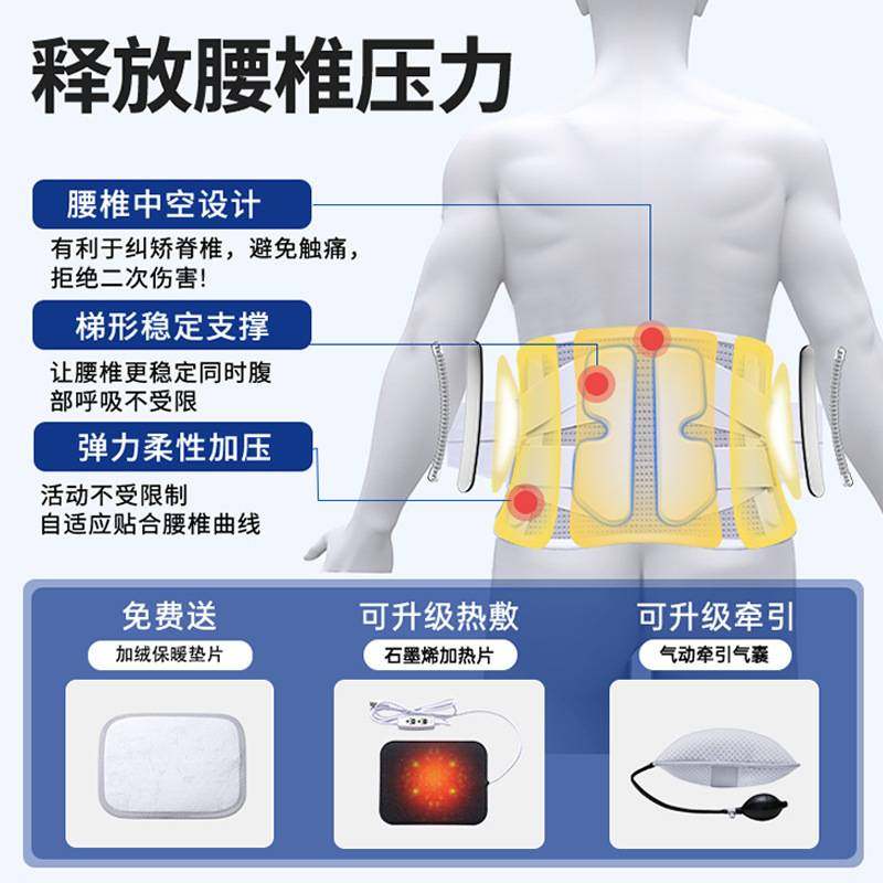 护腰带腰椎间盘保护腰托腰部劳损钢板支撑运动健身腰椎突出腰围,淘宝优惠券,粉丝福利购,淘宝优惠卷