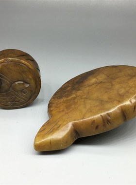 战国明清老物件收藏捡漏古玩杂项古董仿古做旧玉石头岫玉摆件碾盘