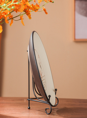 新中式古典复古摆盘摆件创意酒柜书房书柜家居装饰盘小工艺品陶瓷