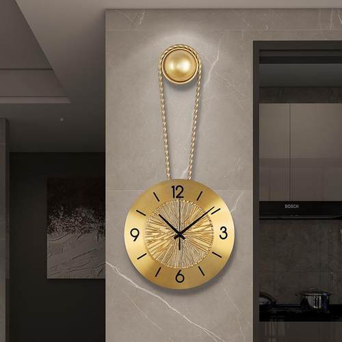 钟表术挂厅客现代简约时尚家用大气艺挂墙装饰高级感LD0914钟静音 - 图1