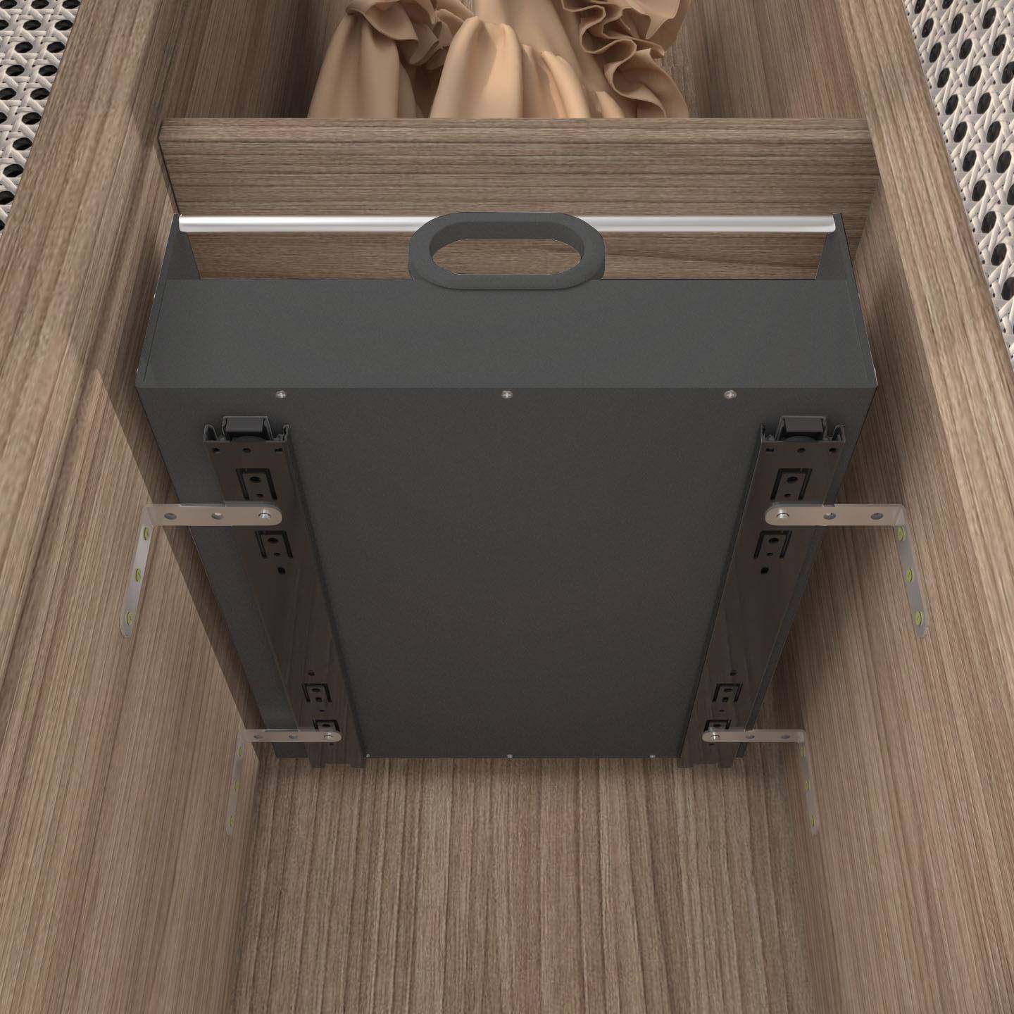 新款黑加滑高抽屉拉篮带轨厨房收托盘橱柜改造收纳箱纳环保PP色板,淘宝优惠券,粉丝福利购,淘宝优惠卷