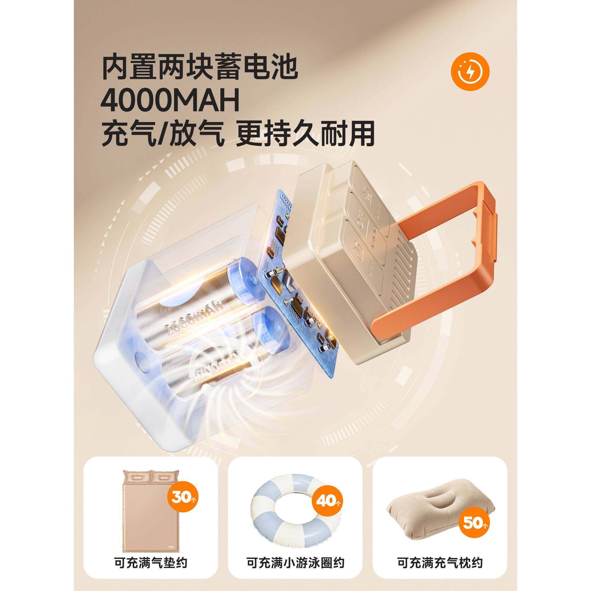 动充篷气户外帐抽充用气泵147258沙发气泵露营气两垫床充电气泵,淘宝优惠券,粉丝福利购,淘宝优惠卷