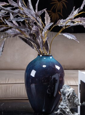 现代简约创意陶i瓷花器花瓶花插样板房售楼处茶几电视柜软装饰品