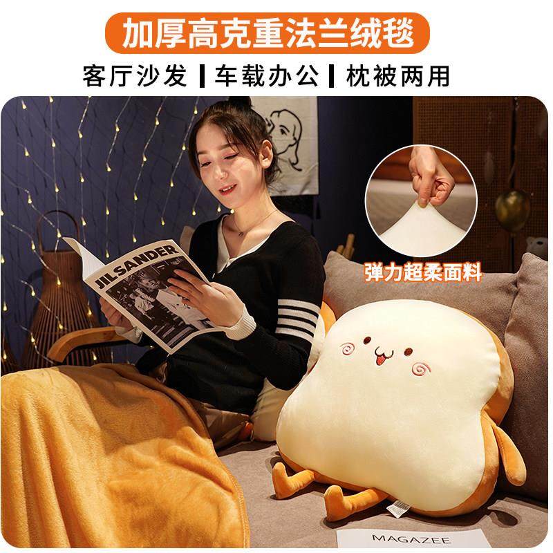 抱枕被子两用冬季加厚办公室午睡毯子枕头二合一睡觉汽车载用靠枕,淘宝优惠券,粉丝福利购,淘宝优惠卷