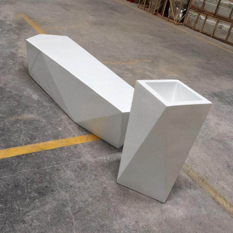 商场休闲椅玻璃钢花盆座椅组合玻璃钢菱形座椅户外长条坐凳切面椅,淘宝优惠券,粉丝福利购,淘宝优惠卷