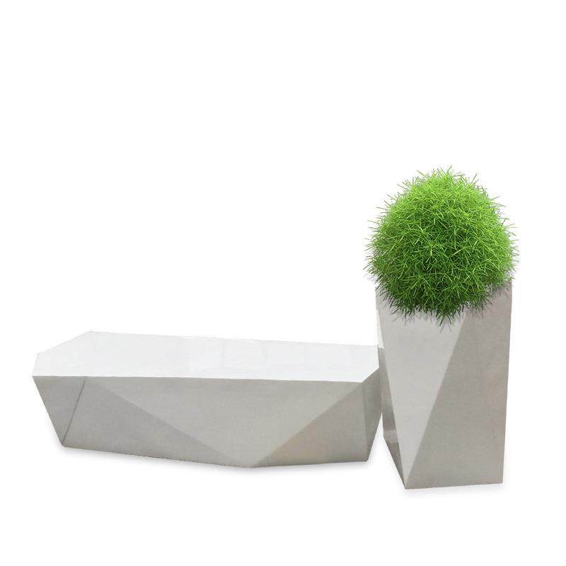 商场休闲椅玻璃钢花盆座椅组合玻璃钢菱形座椅户外长条坐凳切面椅,淘宝优惠券,粉丝福利购,淘宝优惠卷