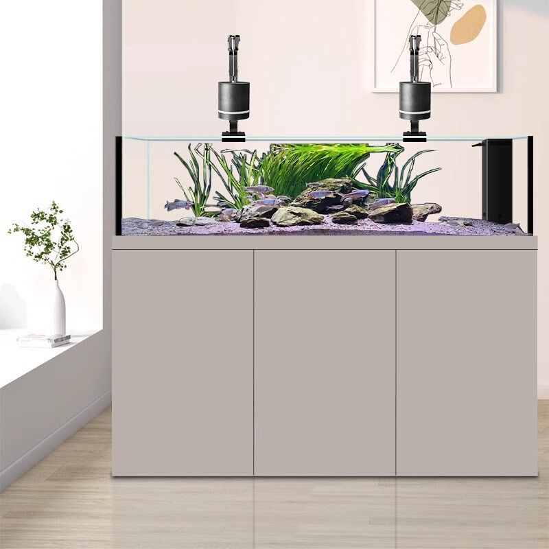 鱼缸立式客厅2024新款一体溪流缸底滤屏风大型超白玻璃水族箱,淘宝优惠券,粉丝福利购,淘宝优惠卷