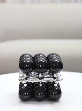 斯堪的纳维亚创意几何立方体珠点球艺术饰品入口学习酒店软装饰家