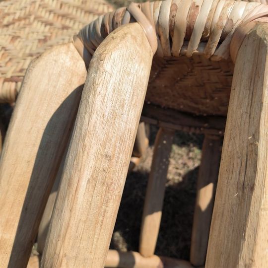 Drum stool bamboo stool low stool bamboo products ethnic minority traditional handicrafts