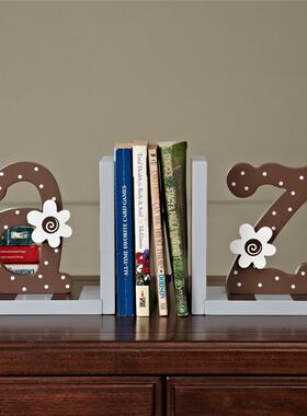 创意字母OK书挡摆件书靠家居装饰品书架书房书立儿童卧室桌面摆设