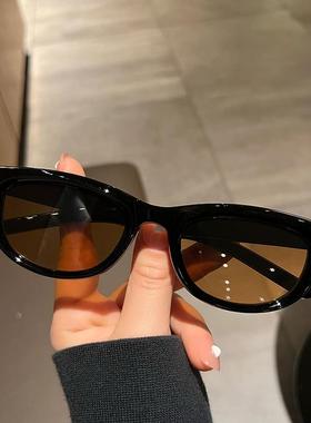 推荐2025韩版绿色猫眼墨镜