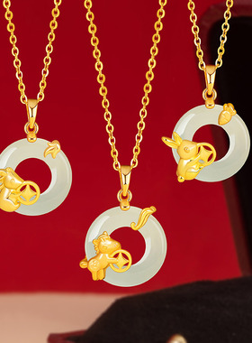 十二生肖项链纯银女轻奢